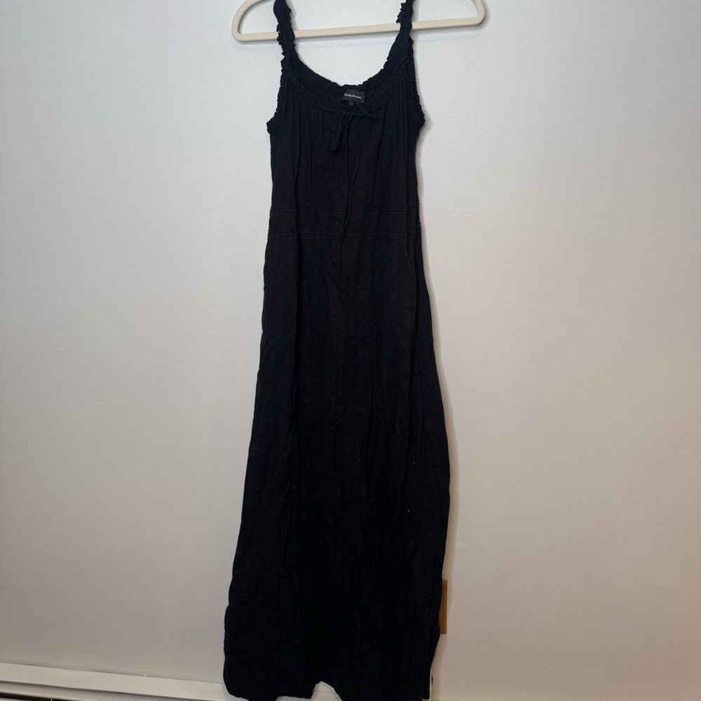 Richer Poorer Black Sleeveless Maxi Dress with Smocked Straps